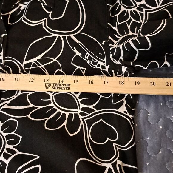 Krazy Kat Floral Black and White Blazer Jacket with Pink Accents size small - Picture 5 of 8